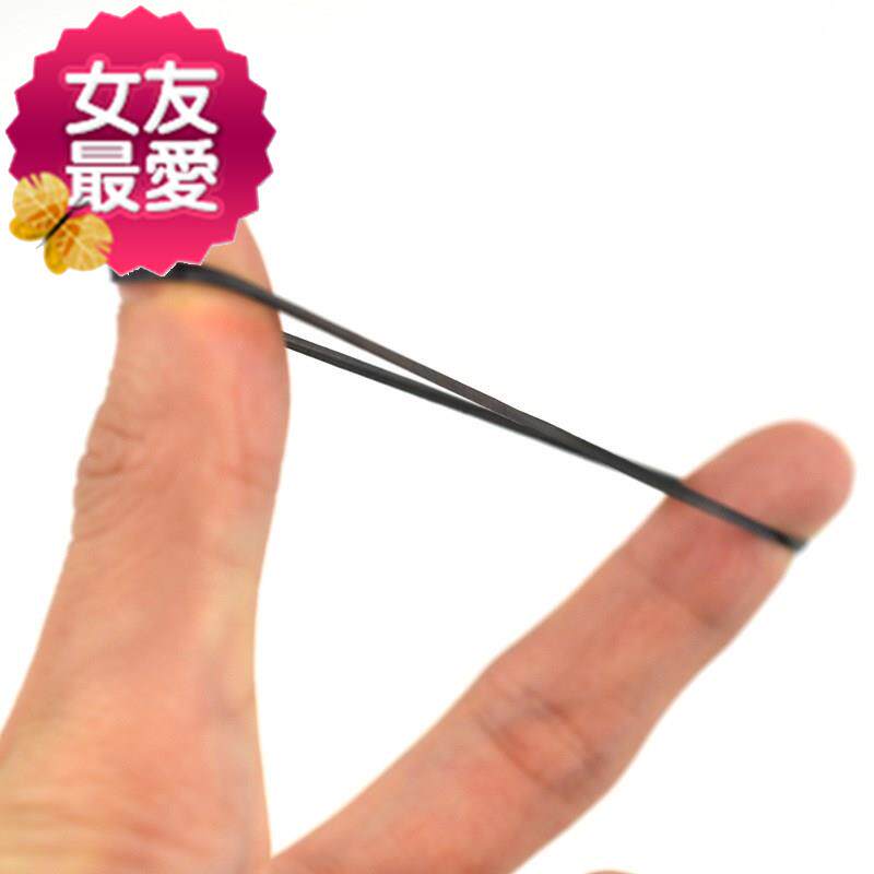 时尚前沿包邮韩版强拉不断发圈 黑色皮圈 q盘发发圈发绳理发一次