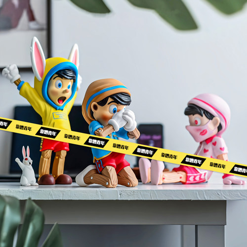 潮流匹诺曹恶搞潮玩手办公仔现货