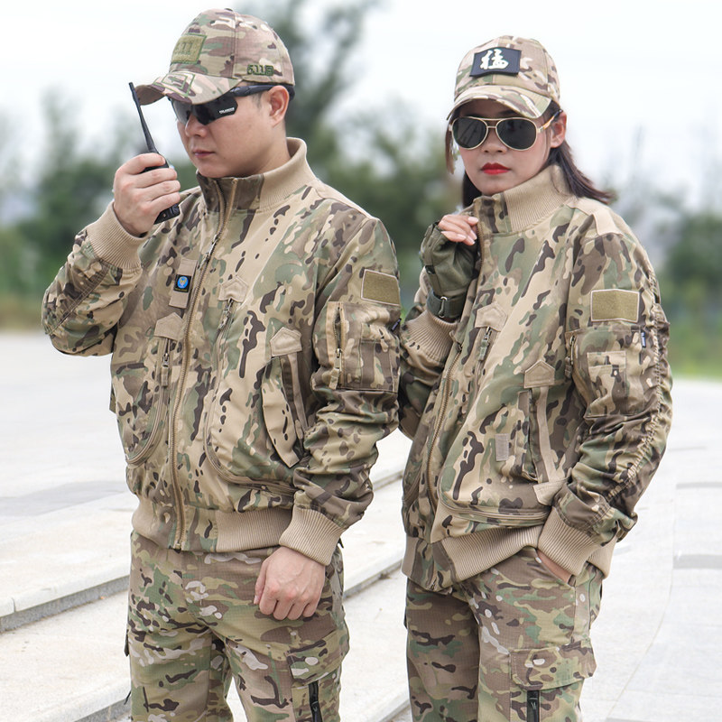 军迷飞行夹克户外战术立领外套