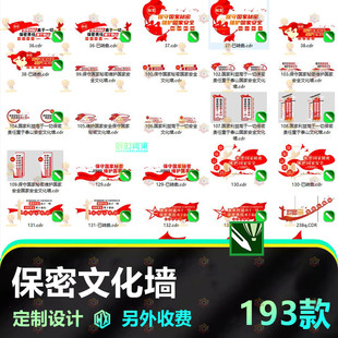 保密意识文化墙国家秘密文化墙设计素材安全保密局宣传标语背景