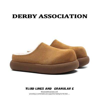 25升级款翘头一体绒勃肯鞋