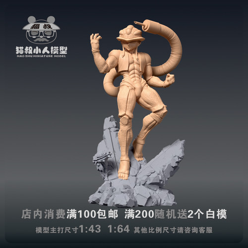 猫叔模型梅路艾姆1/64微缩白模