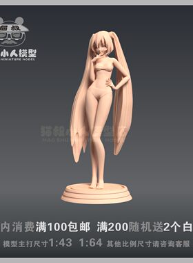 猫叔模型初音未来1/64人偶白模