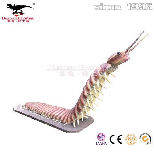 大型仿真动物源头工厂价格优惠批量制作远古爬行蜈蚣逼真互动性强
