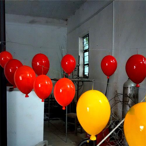 仿真玻璃钢热气球雕塑户外公园广场商业街游乐园婚庆装饰落地摆件