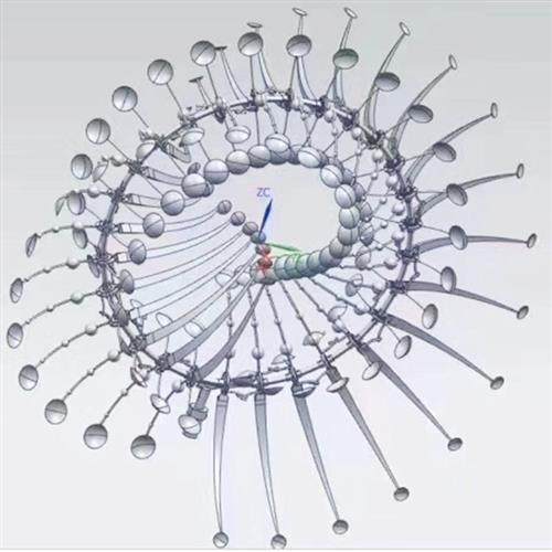 风动雕塑大型户外不锈钢园林景观广场摆件风能动力玻璃钢创意定制