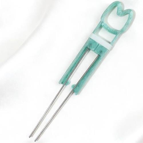 拼豆豆笔2.6mm小豆专用diy双针60长针镊子肌无力省力夹子豆针工具