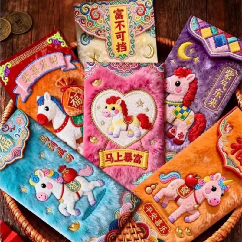2026马年红包爆款新款卡通袋通用利是封创意个性可爱儿童春节创意