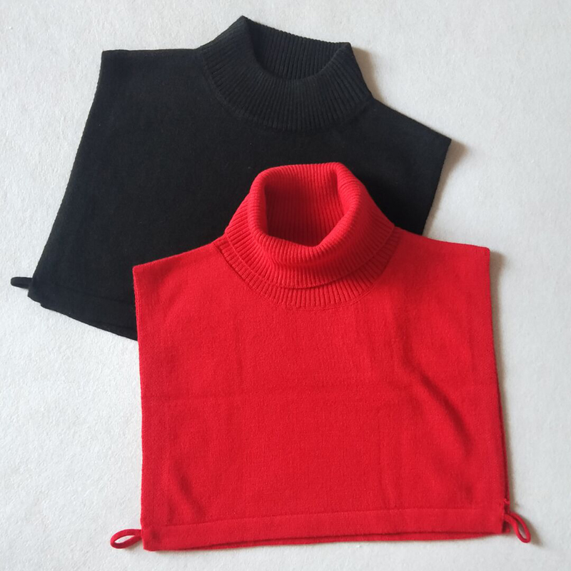 配羊毛衫的假领子羊毛针织高领女通用假领子配毛衣冬天套头方百搭