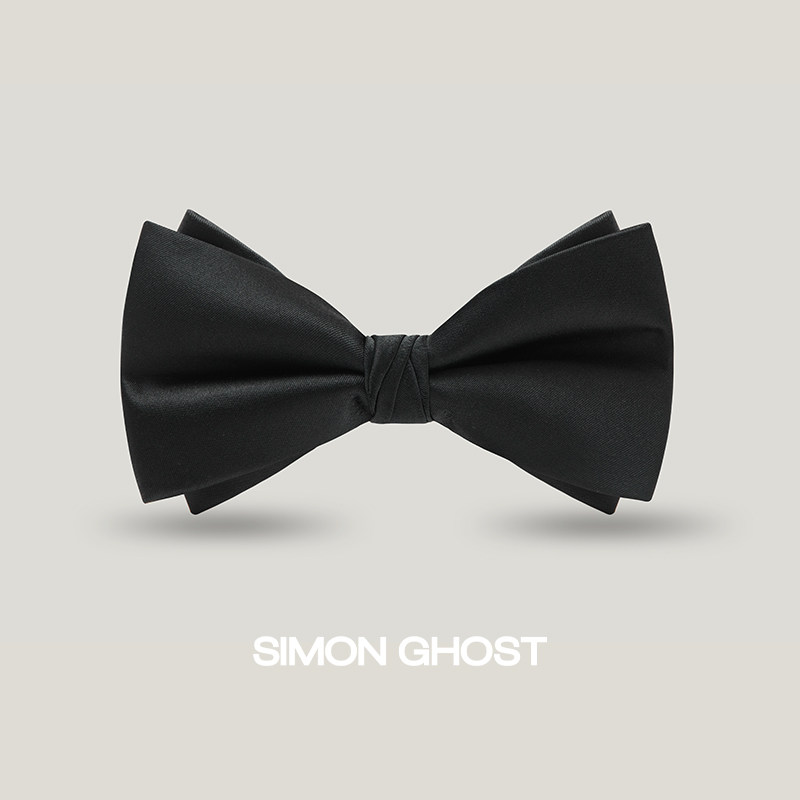 SIMON GHOST 领结男正装休闲商务黑色红色暗纹结婚新郎百搭领结