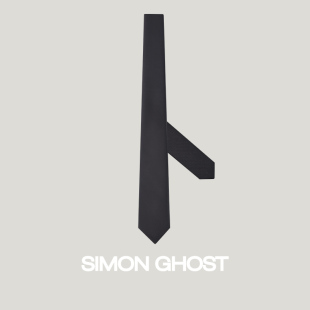 职业上班休闲黑色商务正装 SIMON GHOST 领带男士 领带男送礼盒装