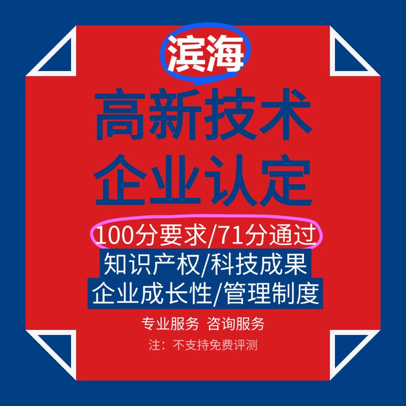 国家高新技术企业认定条件标准申报申请复审评分科技成果撰写滨海