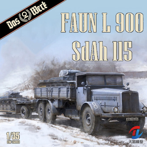 天易模型 DAS WERK DW35003X Faun L900卡车&Sd.Ah.115 拖车 1/35