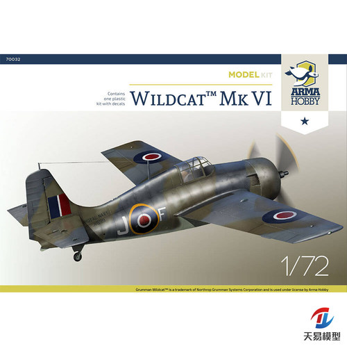 天易模型 Arma Hobby拼装飞机 70032 Wildcat™ Mk VI 野猫基础版