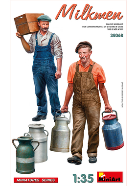 天易模型 MINIART 1/35 送奶工人拼装模型 38068