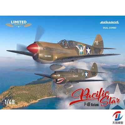 天易模型 牛魔王 11185 “太平洋之星” P-40E  双机限定版 1/48