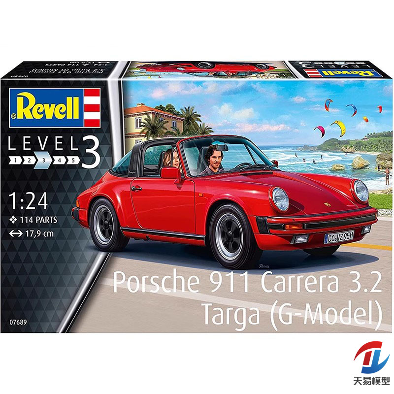 天易模型 Revell/利华 07689 保时捷P 911 Carrera 3.2Targa 1/24