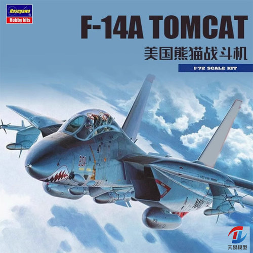 天易模型   长谷川拼装模型 00533 F-14A 战斗机 高视距涂装 1/72