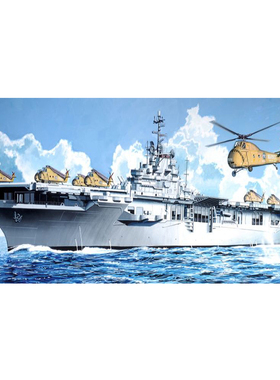 天易模型 威龙拼装 7070 拳师号 LPH-4直升机航空母舰 1/700