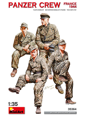 天易模型 Miniart 35364 1/35 坦克兵乘员兵人法国1944
