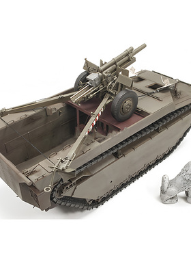 天易模型 AFV/Ding-Hao DH96008 LVT4 登陆运输车搭载榴弹炮 1/35