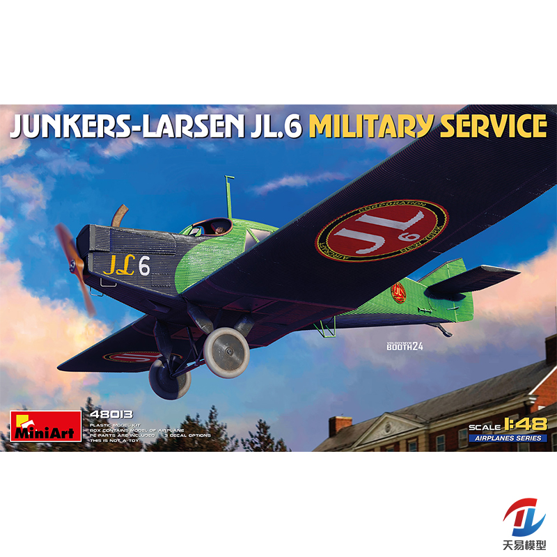 天易模型 MINIART 48013 1/48 容克斯Junkers-Larsen JL.6 服役