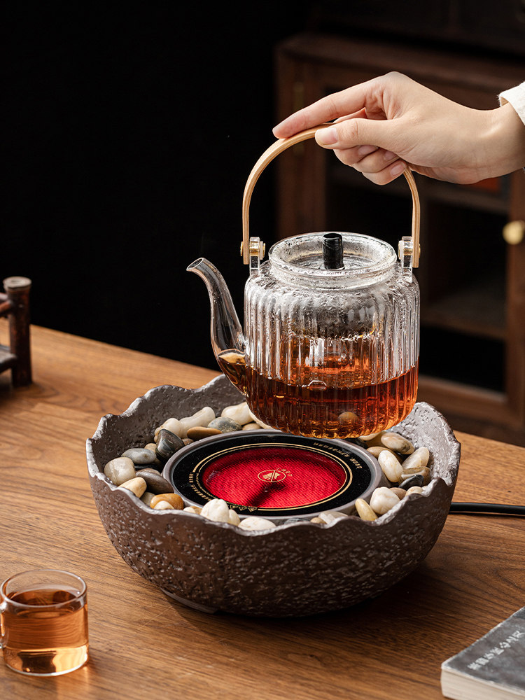 陶瓷电陶炉家用养生煮茶器功夫茶具玻璃泡茶壶专用静音烧水壶小型