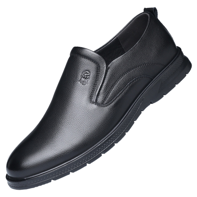 老人头软皮软底商务休闲皮鞋