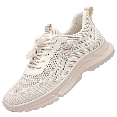 老人头舒适透气网面鞋女