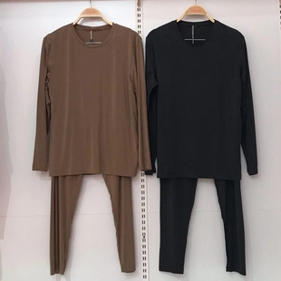 情侣秋衣莫代尔套头秋衣薄 香蜜闺秀3325016男女款 优可丝系列