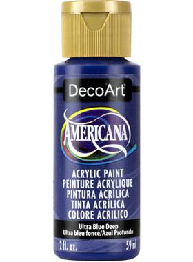 深蓝色色系套装美国DecoArt进口原装石膏花瓶彩绘da油画丙烯颜料