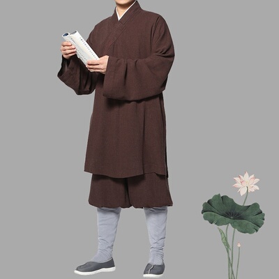 特卖棉麻僧服罗汉褂四季男女僧人僧衣僧装罗汉衫套装和尚服装全套