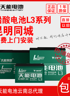 云南天能电池电动车48V60V72vV20AH电瓶三轮车铅酸蓄电池厂家直销