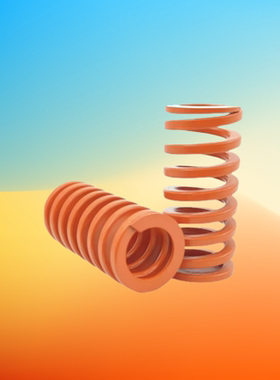 米标SWS怡合达YSWS盘起SSWS爱安特DSNK同款橘红色矩形弹簧 000