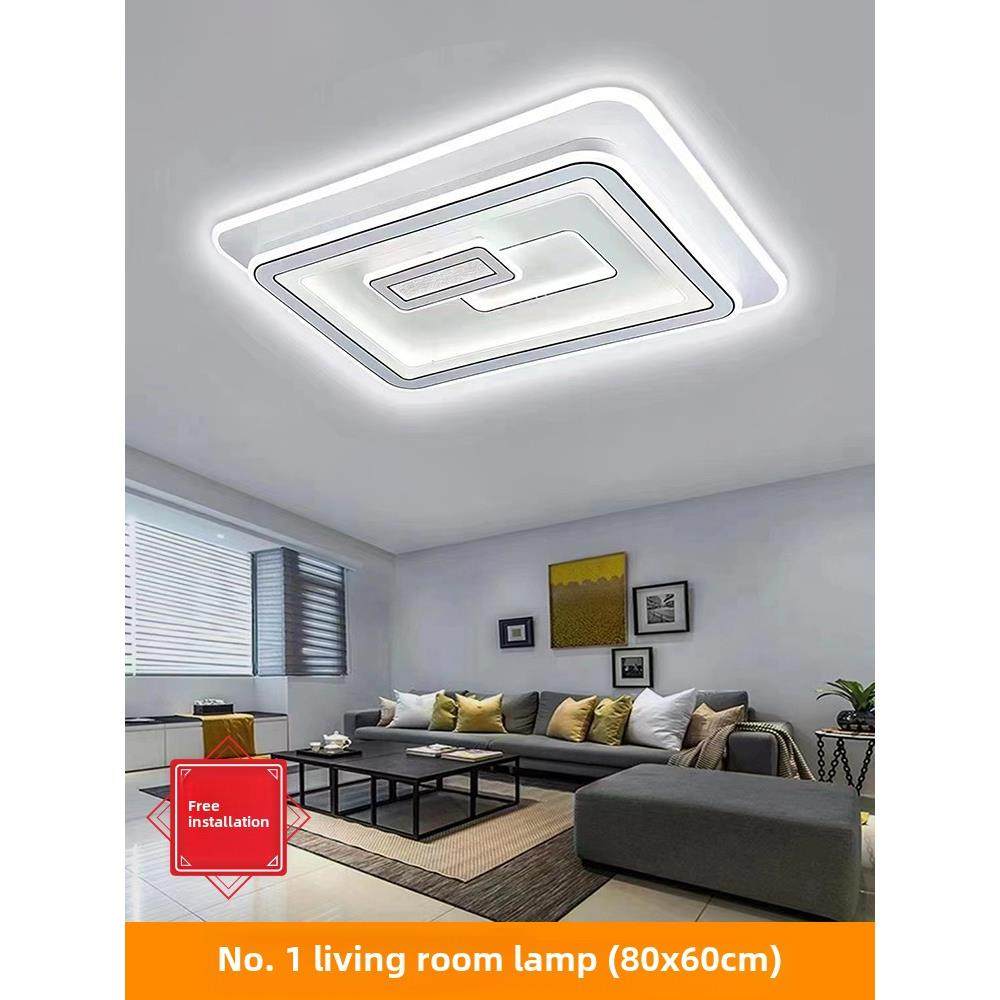 【汉娜照明】现代简约大气网红无障碍豪华水晶家居Led吸顶灯2023