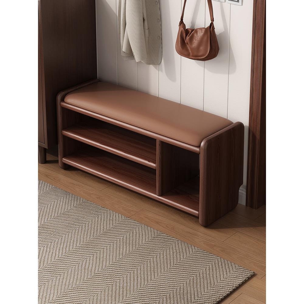 实木换鞋凳门口家用可坐鞋柜坐凳一体进门穿鞋凳入户玄关长条凳子