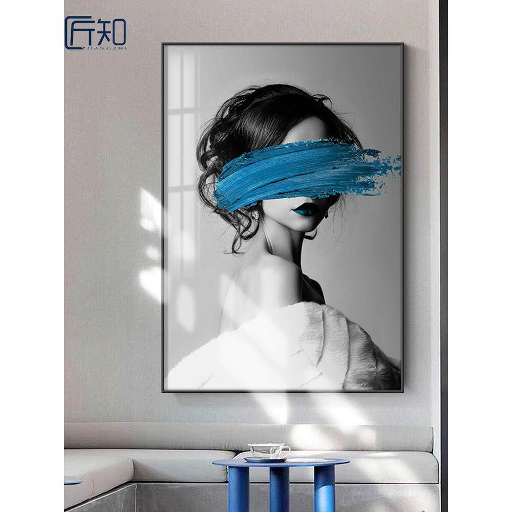 人物美女装饰画小众艺术挂画客厅沙发背景墙玄关美发店美容院壁画