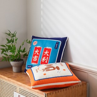 速发国潮抱枕被子二靠一睡用 合垫办公室午休 午两汽车空调被支持