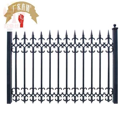 速发【铁艺护栏】黑塑烤漆喷色铁艺围墙栅墙欧式院栏锌钢铁艺防护