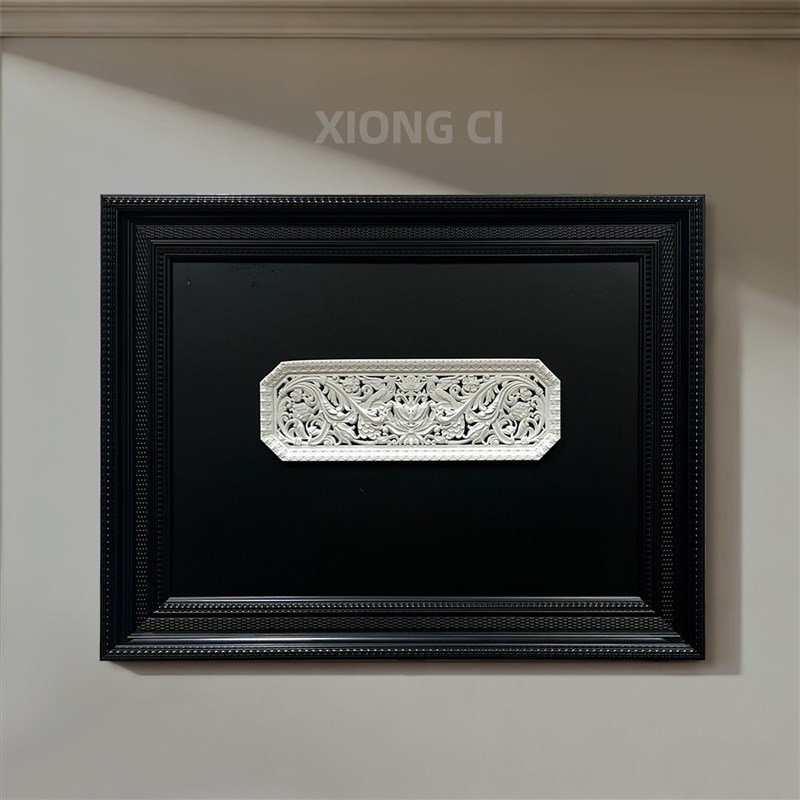 速发法式复古液压杆电表箱装饰画立体浮雕磁吸黑板电表盒电闸遮挡