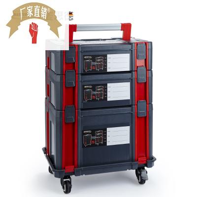 速发多功能工具箱组修维合多层手提带轮工具箱收纳箱钓鱼具玩箱盒