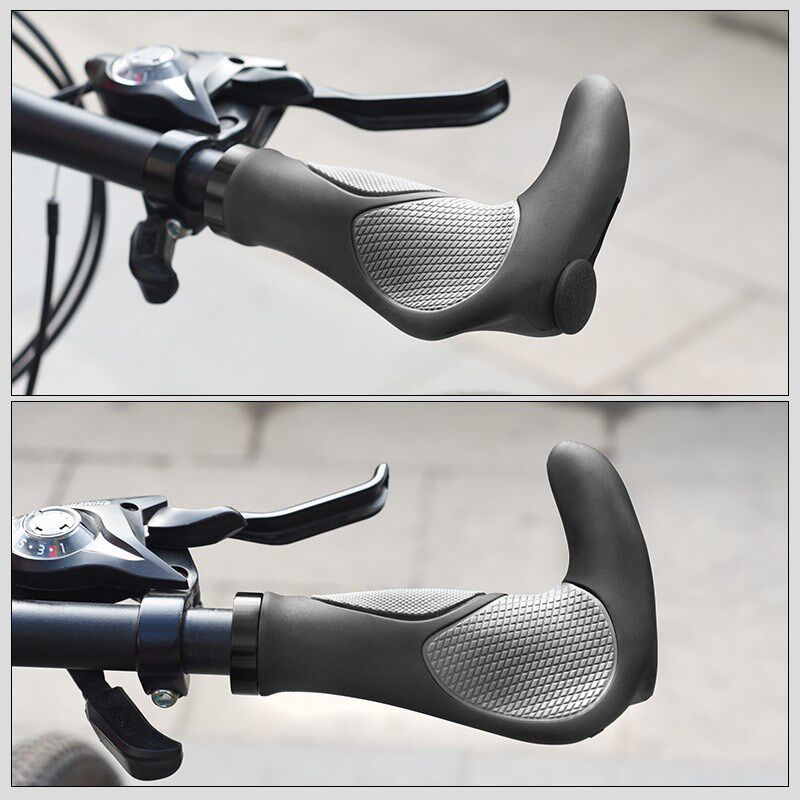 速发山地车橡胶牛把把车自行套把套骑行配件双边锁死副角单车装备