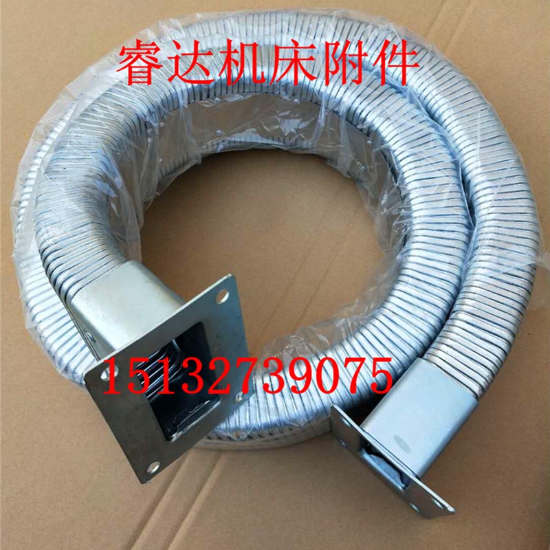 速发数控机床不锈钢制坦克链条 车床矩形金属软管穿线拖链 导管保