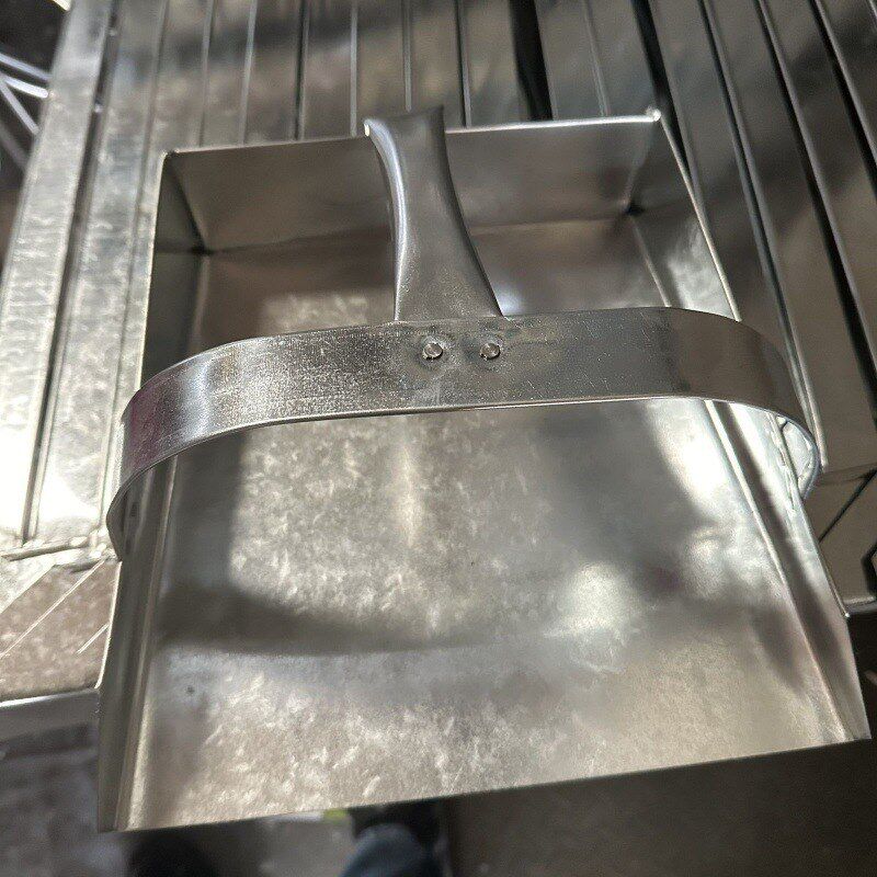 速发加垃铁簸箕耐用高把家用厚圾铲农老铁撮子白铁皮垃圾斗用式粮