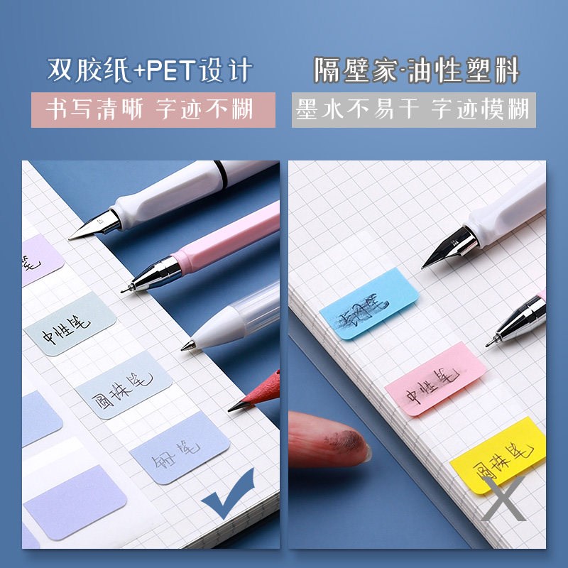速发索引贴可书写便利贴小条标记书签贴纸分类分页便签纸指示记号