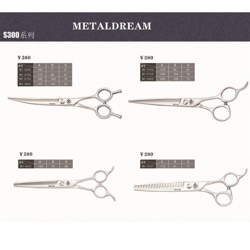 速发MD美咕4剪钢剪刀猫装萌系店用直弯剪毛工具套咪4子