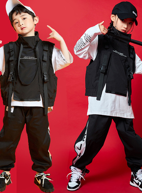 速发幼儿街舞表演服潮童hiphop架子鼓小z生男爵士舞嘻哈jaz学出演