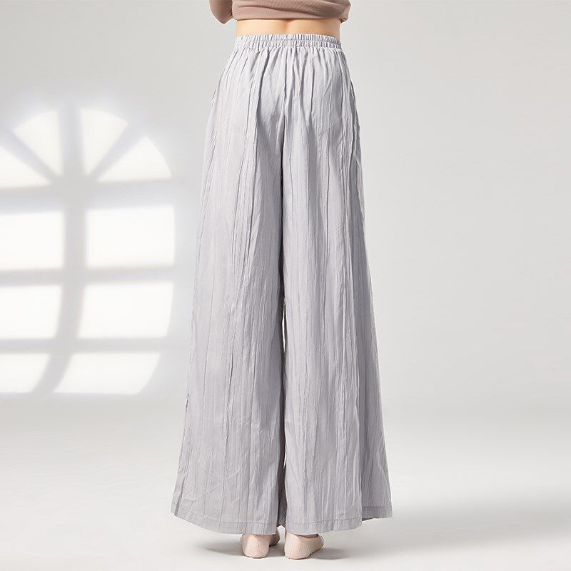 速发现代舞练功服成人裤子宽松直筒阔腿裤古典舞民族舞蹈裤形体裤