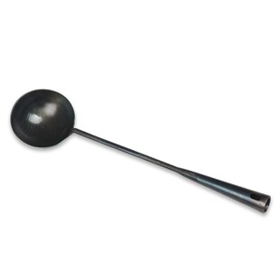 速发可批章丘手传锻打铁锅大铁勺勺统家用厨师锅铲子长柄炒工长把