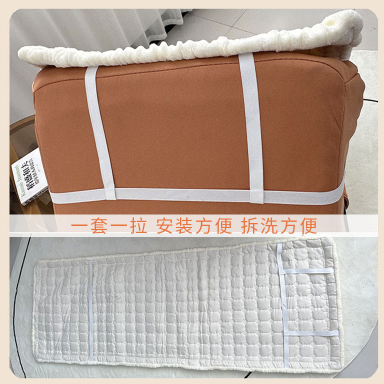 速发毛绒摇摇椅垫懒人椅冬季坐垫子办公室加厚牛奶绒午睡午休折叠
